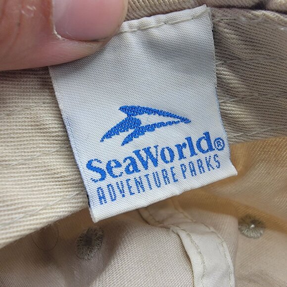 Vintage SeaWorld Adventure Parks Shamu Dolphin Hat Cap Adjustable Lightweight - Picture 5 of 10
